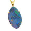 * A BUTTERCUP BREEZE 14KT YELLOW GOLD AUSTRALIAN OPAL NECKLACE