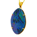 * A BUTTERCUP BREEZE 14KT YELLOW GOLD AUSTRALIAN OPAL NECKLACE