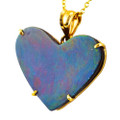 *1 A DAISY DREAM 14KT YELLOW GOLD AUSTRALIAN OPAL NECKLACE