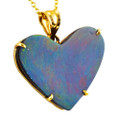*1 A DAISY DREAM 14KT YELLOW GOLD AUSTRALIAN OPAL NECKLACE