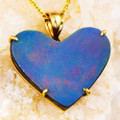 *1 A DAISY DREAM 14KT YELLOW GOLD AUSTRALIAN OPAL NECKLACE
