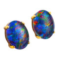 ISADORAPLUME 14KT GOLD AUSTRALIAN OPAL STUD EARRINGS