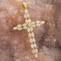 * BLESSED LIFE 14KT YELLOW GOLD & DIAMOND AUSTRALIAN WHITE OPAL NECKLACE