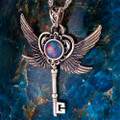 DOORWAY TO HEAVEN COLLECTION SILVER RAINBOW OPAL NECKLACE (1) DOORWAY TO HEAVEN COLLECTION SILVER RAINBOW OPAL NECKLACE (1)
