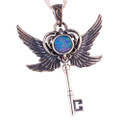 DOORWAY TO HEAVEN COLLECTION RAINBOW OPAL NECKLACE (4)