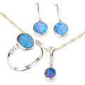 * 1 ETERNAL RADIANCE SILVER OPAL JEWELRY SET