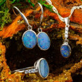 * 1 ETERNAL RADIANCE SILVER OPAL JEWELRY SET