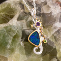 Starbright Bloom Seahorse Sterling Silver Opal Pendant Starbright Bloom Seahorse Sterling Silver Opal Pendant