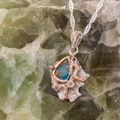 Rainbow Splash Sterling Silver Opal Pendant