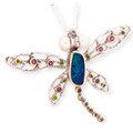 * 1 Eclipse Mirage Sterling Silver Dragon Fly Couture Opal Pendant