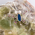Eclipse Mirage Sterling Silver Dragon Fly Couture Opal Pendant