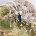 Eclipse Mirage Sterling Silver Dragon Fly Couture Opal Pendant