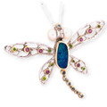 Eclipse Mirage Sterling Silver Dragon Fly Couture Opal Pendant