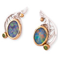 Dawn's Embrace Sterling Silver Couture Opal Earrings