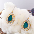 * A Sunrise Symphony Sterling Silver Couture Opal Earrings