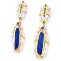 Glimmering Willow Sterling Silver Couture Opal Drop Earrings