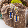 Glimmering Willow Sterling Silver Couture Opal Drop Earrings