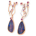 River of Dreams Sterling Silver Couture Opal Drop Earrings