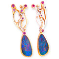 River of Dreams Sterling Silver Couture Opal Drop Earrings