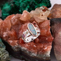Celestial Bloom Sterling Silver Couture Opal Ring