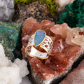* 1 Moonlit Meadow Sterling Silver Couture Opal Ring