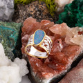 * 1 Moonlit Meadow Sterling Silver Couture Opal Ring
