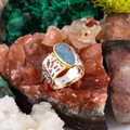 * 1 Moonlit Meadow Sterling Silver Couture Opal Ring