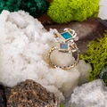 Ocean Cab Sparkle Sterling Silver Couture Opal Ring