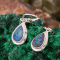 Celestial Tear Silver Opal Earrings