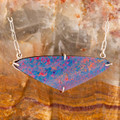 * 1 Chromatic Flare Couture Sterling Silver Opal Pendant