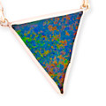 Elegant Fire Couture Sterling Silver Opal Pendant