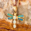 Ethereal Firefly 14KT Gold Opal Pendant