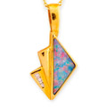 * A Destiny Harmony 14kt Gold & Diamond Opal Pendant