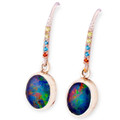 Celestial Vibration Couture Sterling Silver Drop Earrings
