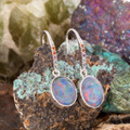 Ethereal Elegance Couture Sterlig Silver Opal Drop Earrings