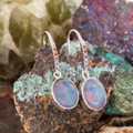 Ethereal Elegance Couture Sterlig Silver Opal Drop Earrings