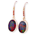 Radiant Cascade Sterling Silver Opal Earrings Radiant Cascade Sterling Silver Opal Earrings