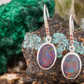 Radiant Cascade Sterling Silver Opal Earrings Radiant Cascade Sterling Silver Opal Earrings