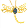 * Eternal Spectrum Yellow Gold Plated Opal Pendant