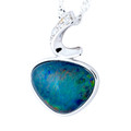 Coral Dream Sterling Silver Opal Pendant