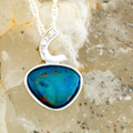 Coral Dream Sterling Silver Opal Pendant