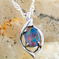Volcanic Ember S18KT Gold Plating Opal Pendant