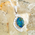 Tropical Reef Sterling Silver Opal Pendant