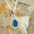 Phoenix Ember Sterling Silver Opal Pendant
