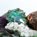 Oceanic Radiance Sterling Silver  Australian Opal Ring Oceanic Radiance Sterling Silver  Australian Opal Ring