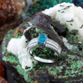 * Ocean Serenity Sterling Silver  Australian Opal Ring