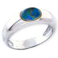 Eternal Radiance Sterling Silver  Australian Opal Ring Eternal Radiance Sterling Silver  Australian Opal Ring
