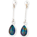 * Nature's Prism Sterling Silver Opal Drop Earrings