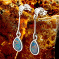 * Nature's Prism Sterling Silver Opal Drop Earrings