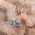 Oceanic Glow Sterling Silver Opal Drop Earrings Oceanic Glow Sterling Silver Opal Drop Earrings